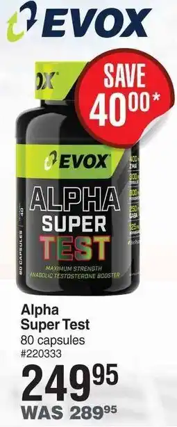 Alpha Super Test 80 Capsules