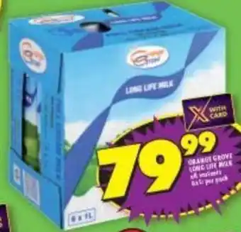 Shoprite Orange Grove Long Life Milk All Variants offer