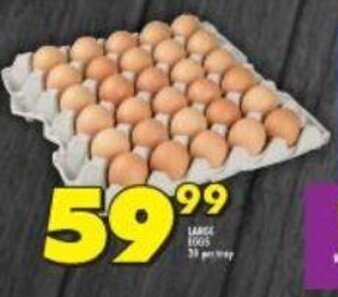 Shoprite Large Eggs 30 per tray offer