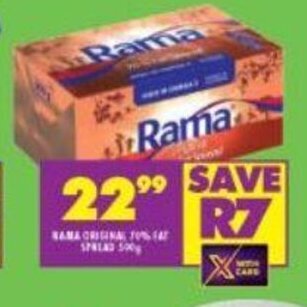 Shoprite Rama Original 70% Fat Spread 500g offer