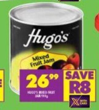 Shoprite Hugo's Mixed Fruit Jam 900g offer