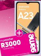 Game Samsung galaxy a23 4g smartphone-on 1gb red top up core more data offer