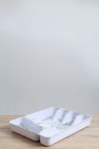 Marble utensils tray