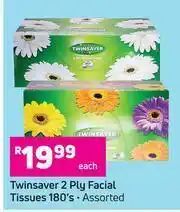 Game Twinsaver 2 Ply Facial Tissues (Assorted)-180's Each offer