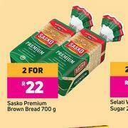 Game Sasko Premium Brown Bread-For 2 x 700g offer
