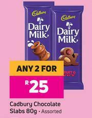 Game Cadbury Chocolate Slabs (Assorted)-For Any 2 x 80g offer