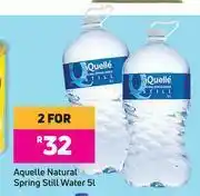 Game Aquelle Natural Spring Still Water-For 2 x 5L offer