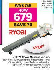 Game Ryobi 3000W Blower Mulching Vacuum offer