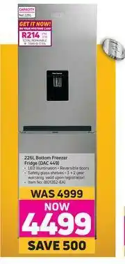 Game Defy 226L Bottom Freezer Fridge DAC 449 offer