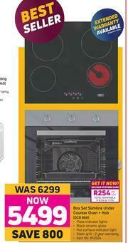Game Defy Box Set Slimline Under Counter Oven + Hob DCB 866 offer