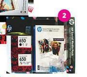 Game HP 650 Black + Tri Colour Ink Value Pack offer