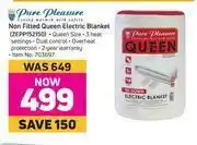 Game Pure Pleasure Non Fitted Queen Electric Blanket ZEPP152150 offer