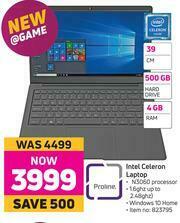 Game Proline Intel Celeron Laptop offer