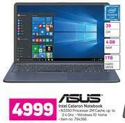 Game Asus Intel Celeron Notebook offer