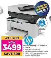 Game HP Mono Laser MFP 137 FNW 4 In 1 4ZB84A offer