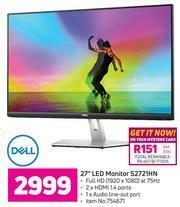 Game Dell 27" LED Monitor S2721HN offer