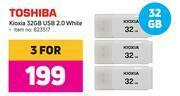Game Toshiba Kioxia 32GB USB 2.0 White-For 3 offer