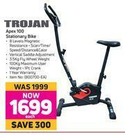 Trojan apex 100 stationary bike new arrivals