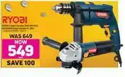 Game Ryobi 650W Impact Corded Drill PD-650 Or 850W Angle Grinder G-850-Each offer