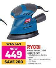 Game Ryobi Mouse Sander 130W 13pce MS-130 offer