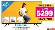 Game Hisense 49" FHD TV (49B5200PT) offer