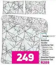 Game Mainstays Assorted Double Comforter Set offer