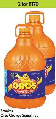 Game Brookes Oros Orange Squash-For 2 x 5Ltr offer