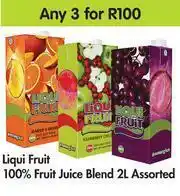 Game Liqui Fruit 100% Fruit Juice Blend 2Ltr Assorted-For Any 3 offer