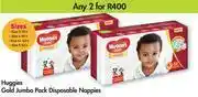 Game Huggies Gold Jumbo Pack Disposable Nappies-For Any 2 offer