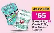 Game Stimorol 84g Or Clorets 72.5g Gum Bottles (Assorted)-For Any 2 offer