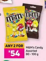 Game M&M's Candy (Assorted)-For Any 2 x 80/100g offer