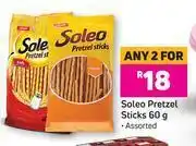 Soleo Pretzel Sticks (Assorted)-For Any 2 x 60g