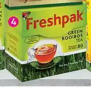 Game Freshpak Green Rooibos Tagless Teabags-80's Per Pack offer