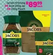 Game Jacobs Kronung Or Gold 200g Jar Or 230g Pouch-Each offer