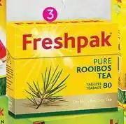 Game Freshpak Rooibos Tagless Teabags-80's Per Pack offer