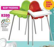 Game Baby Links Red Or Green High Chair-Each offer