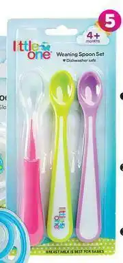 Little One 3 Pack Weaning Spoon Set-Each