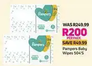 Game Pampers Baby Wipes-504's Per Pack offer