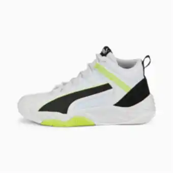 Totalsports Men's puma rebound future evo white/black/lime shoe offer
