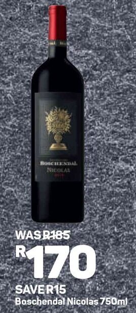 Pick n Pay Boschendal Nicolas 750ml offer