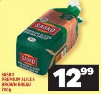 Usave Sasko Premium Slices Brown Bread 700g offer