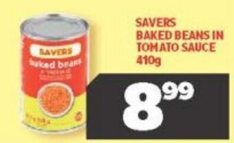 Usave Savers Baked Beans in Tomato Sauce 410g offer