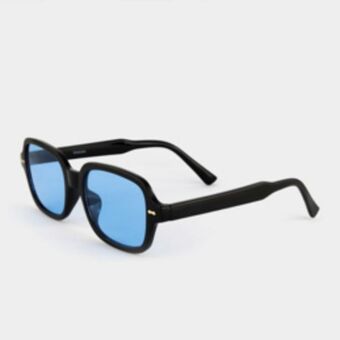 Mkm black mono plastic square sunglasses