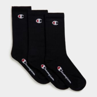 Sportscene Champion 3-pack black socks offer
