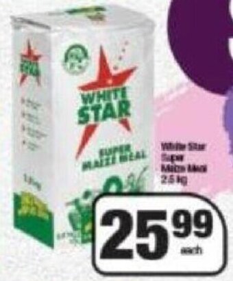 Spar White Star Super Maize Meal 2.5kg offer