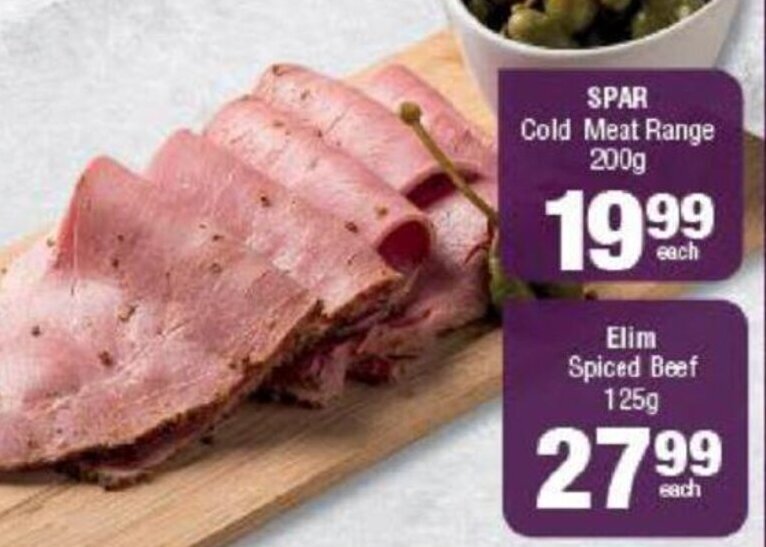 Spar Cold Meat Range 200g offer at KwikSpar