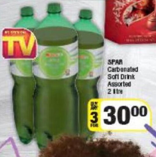 Spar Carbonated Soft Drink Assorted 3 x 2 litre offer at KwikSpar
