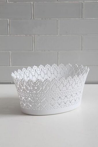 Sheet Street Oval lace storage basket offer