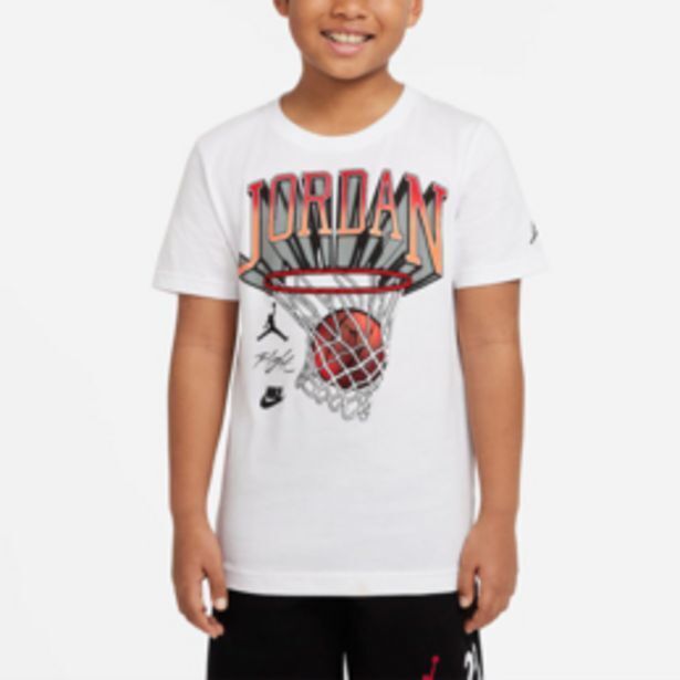 Sportscene Jordan boys white t-shirt offer