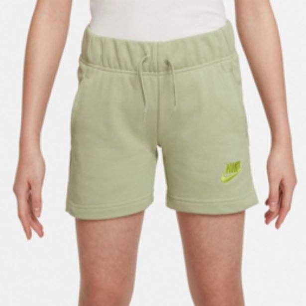 Nike big kids' girls french terry olive shorts offer at Sportscene